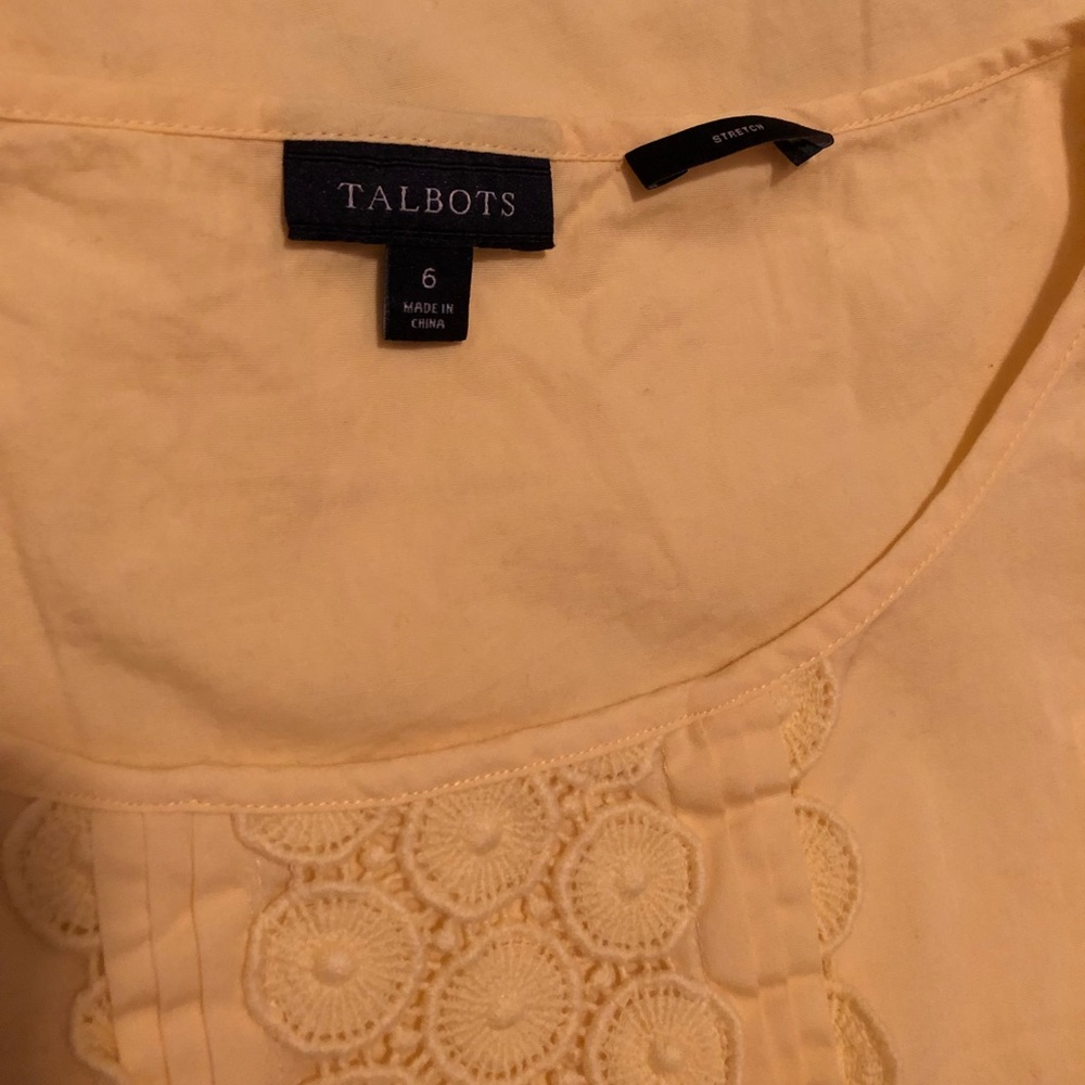 Talbots Yellow Top - Picture 3 of 4